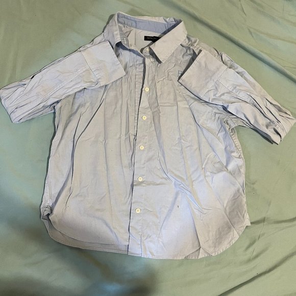 Banana Republic Factory Blue Collar Shirt - Mint Condition, Size Small - Picture 1 of 2